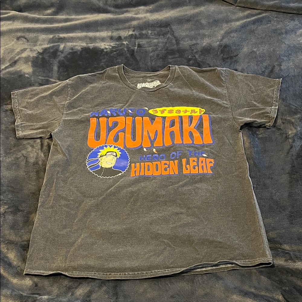 Ripple Junction Gray Naruto Shippuden Tee Men’s Large